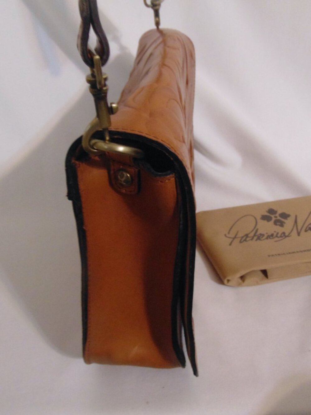 Patricia Nash Deep Embossed Flap Crossbody - Picture 7 of 8